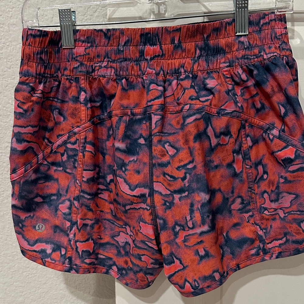 lululemon athletica Red & Pink Athletic Shorts